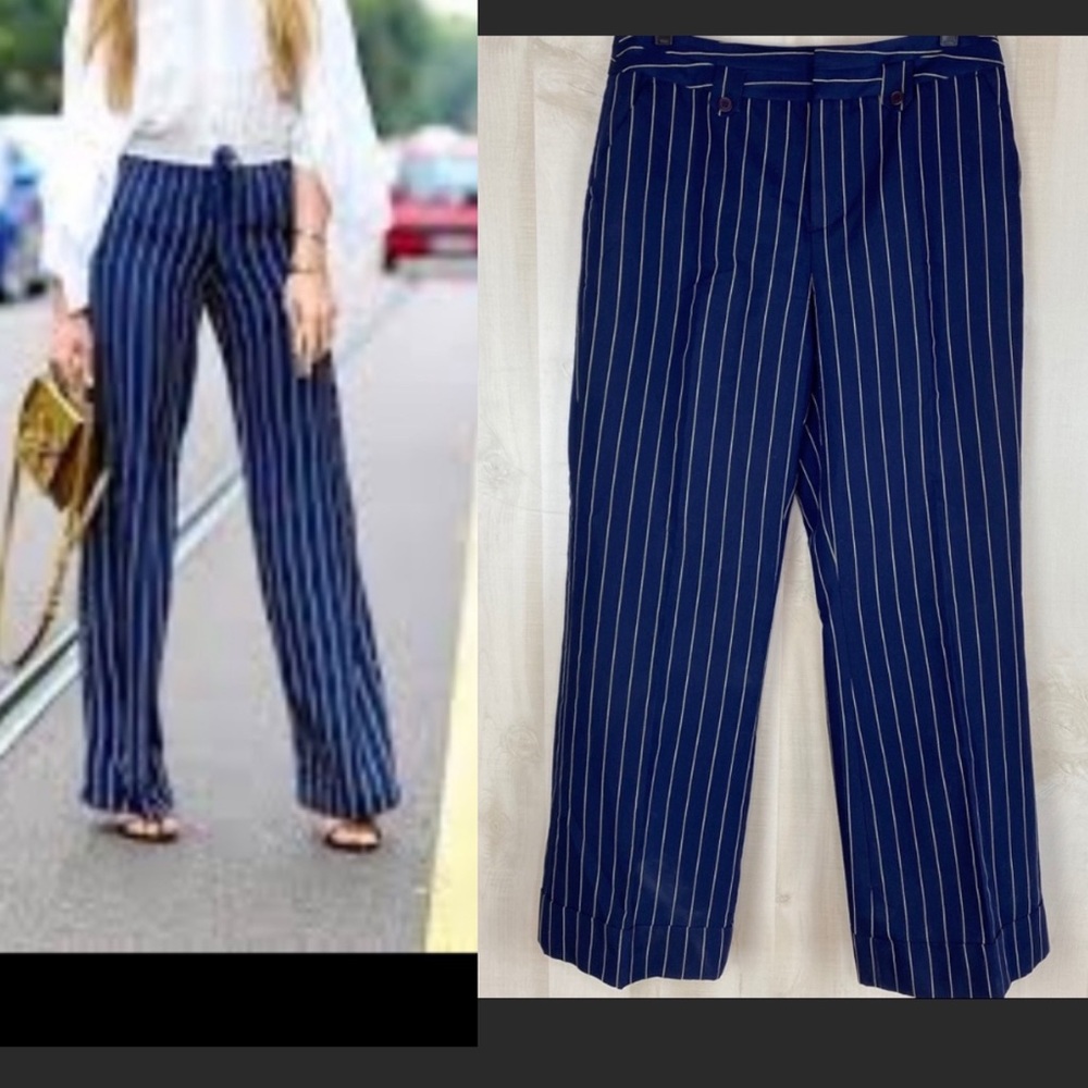 Metro Style striped high waisted pants size 10